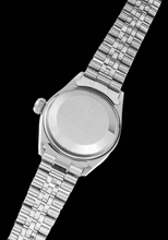 Ss Jubilee Lady Date Watch Silver Stick Dial Rolex Datejust