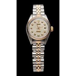 Ss & Yellow Gold Jubilee Rolex Natural Earth Mined Diamond Dial Lady Watch Rolex