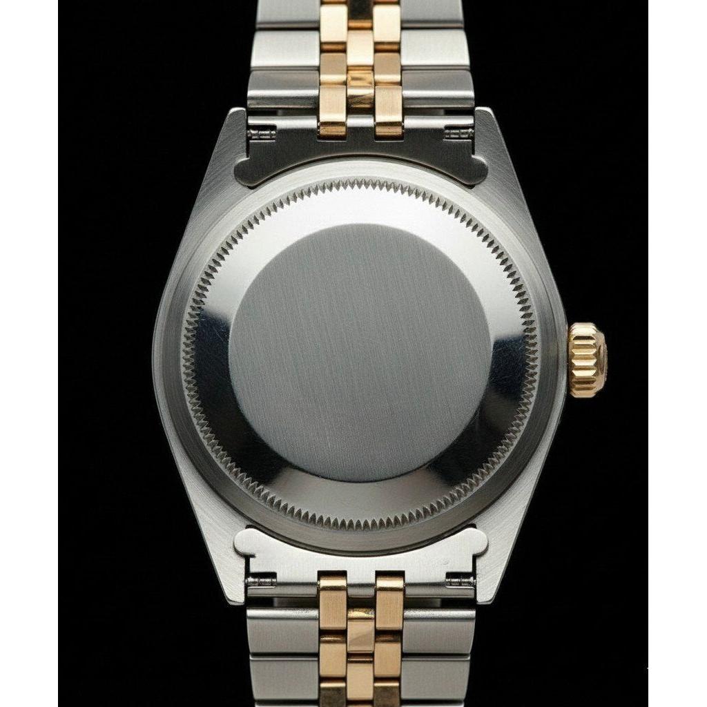 Ss & Yellow Gold Jubilee Rolex Date Just White Datejust Lady Watch