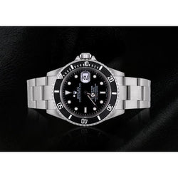 Stainless Steel Black Rolex Oyster Perpetual Submariner