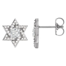 Diamond Earrings 5.25-ct 14K White Gold – front view