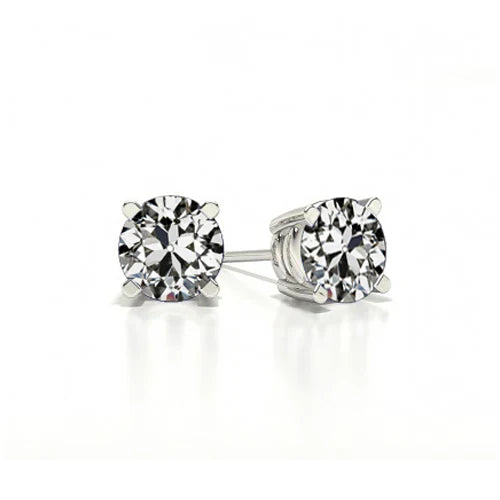 Brilliant Diamond Drop Earrings 1-ct 14K White Gold – main view
