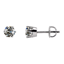 Stud Earrings 14K White Gold with Brilliant Diamond – main view