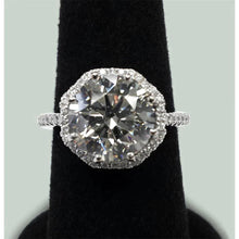 Stunning 7 Carat Halo Real Diamond Ring