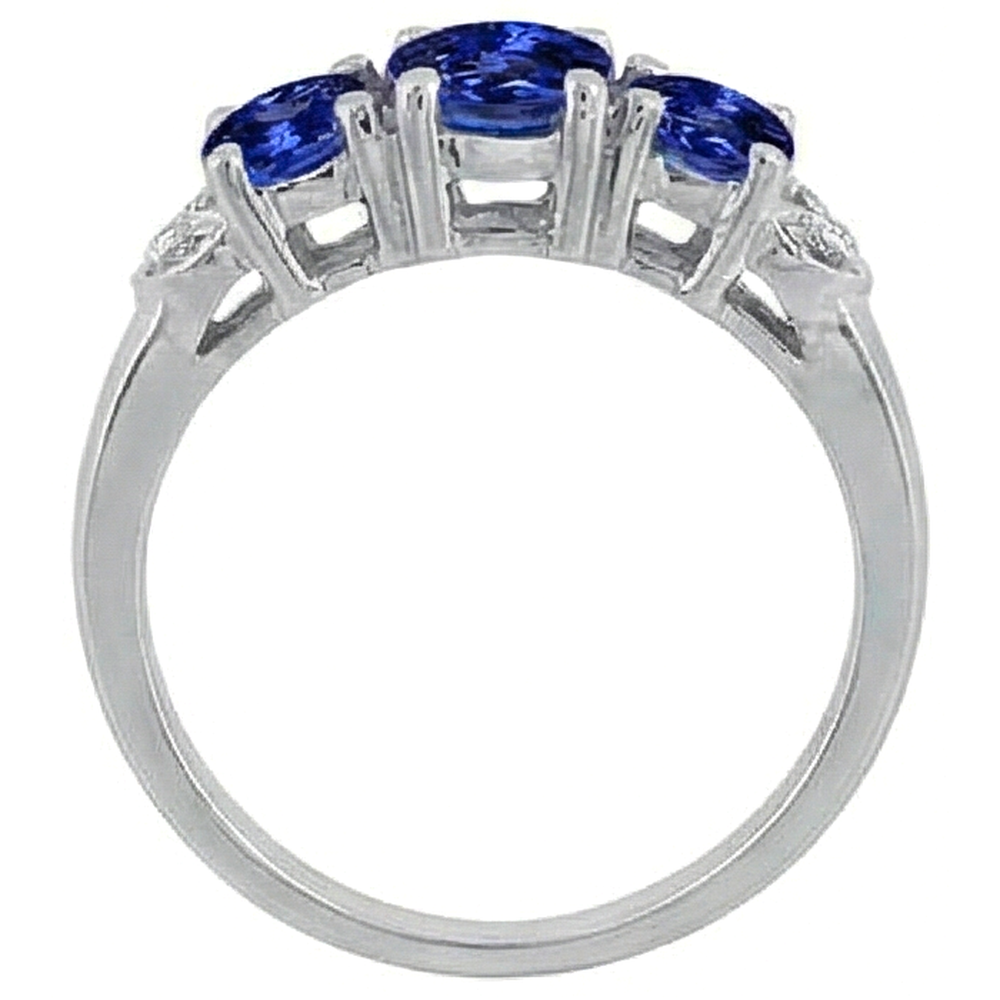 Tanzanite AAA Round Natural Earth Mined DIAMOND ( NOT LAB GROWN ) 2.75 Carat Ring Gemstone Jewellery
