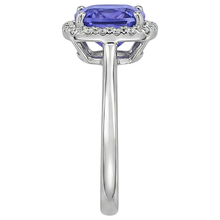 Tanzanite And Natural Earth Mined Diamonds 7.75 Ct Ring 14K White Gold New
