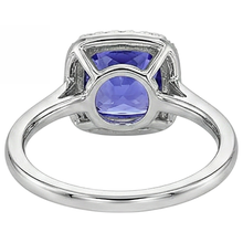 Tanzanite And Natural Earth Mined Diamonds 7.75 Ct Ring 14K White Gold New