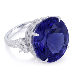 Tanzanite Cocktail Ring For Women