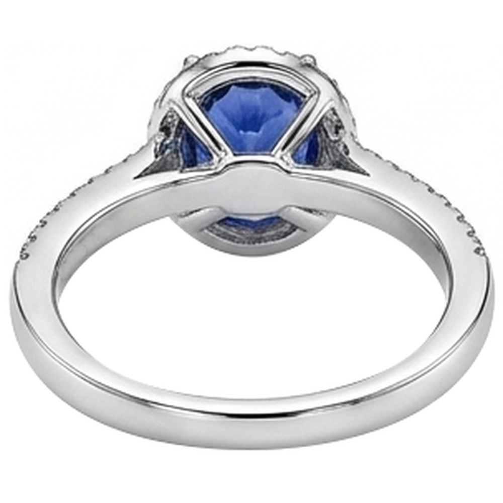 Tanzanite Oval And Round Natural Earth Mined DIAMOND ( NOT LAB GROWN )s 5.25 Carat Ring Pave DIAMOND ( NOT LAB GROWN )s New