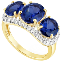 Tanzanite Oval And Round Natural Earth Mined DIAMOND ( NOT LAB GROWN )s 6 Carat Anniversary Ring Jewellery