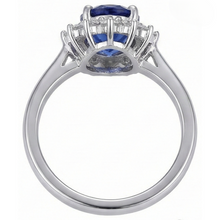 Tanzanite Ring With Natural Earth Mined Diamond White Gold 4.5 Ct Gemstone Jewellery