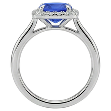 Tanzanite With Natural Earth Mined Diamonds 7.75 Ct Wedding Ring White Gold 14K