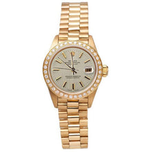 Tapestry Dial Pin Stripe Diamond Bezel