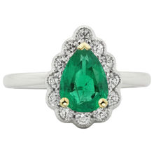 Handcrafted Gemstone Ring 1 ct – front view