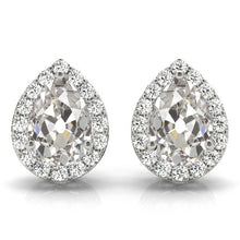 Earth-Mined Brilliant Diamond Stud Earrings 8.25 ct 14K White Gold – main view