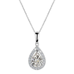 Fine Drop Pendant – Fine Diamond 1.50 ct from HarryChadEnt