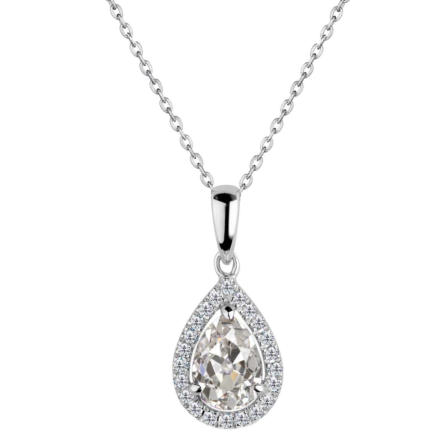Genuine Diamond Drop Pendant – main view