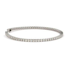 Tennis Bracelet Gold White Sparkling Round Cut 3.50 Carats Genuine Diamonds