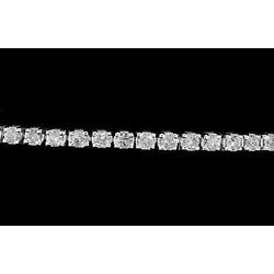 Tennis Bracelet Natural Earth Mined Diamond 8 Carats Prong Women White Gold Jewellery 14K