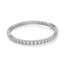 Tennis Bracelet Round Cut 8.10 Carats Real Sparkling Diamonds White Gold