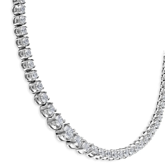 Tennis Natural Diamond Necklace For Women2
