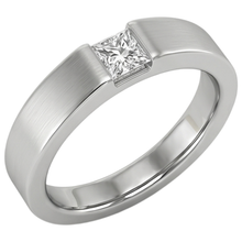 Tension Princess Natural Earth Mined Diamond Anniversary Ring White Gold 14K 0.75 Carats