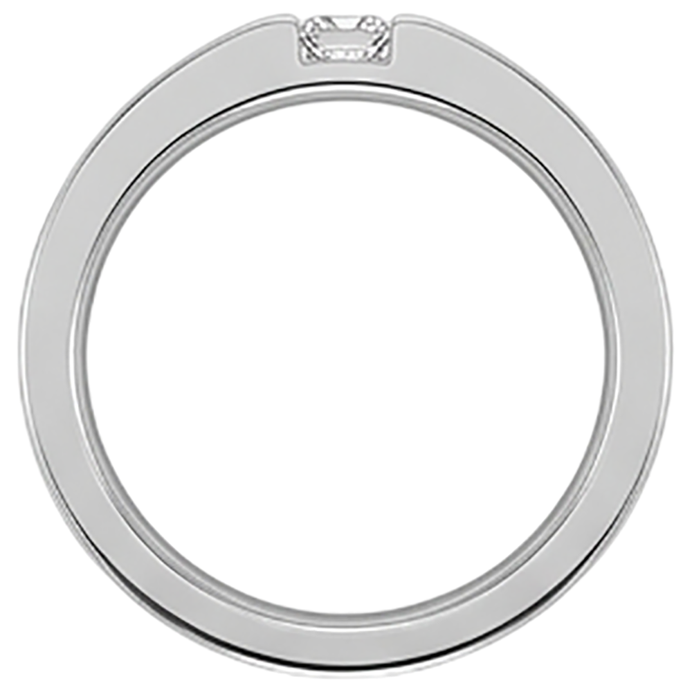Tension Princess Natural Earth Mined Diamond Anniversary Ring White Gold 14K 0.75 Carats