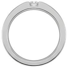 Tension Princess Natural Earth Mined Diamond Anniversary Ring White Gold 14K 0.75 Carats