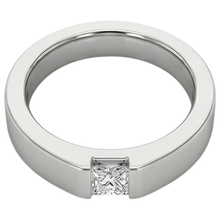 Tension Princess Natural Earth Mined Diamond Anniversary Ring White Gold 14K 0.75 Carats