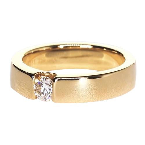 Tension Set 0.30 Carats Genuine Yellow Gold 14K 