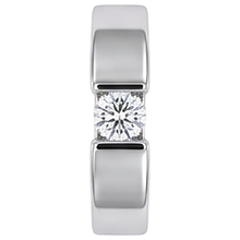 Tension Set Natural Earth Mined Diamond Men's Ring 1 Carat Jewellery