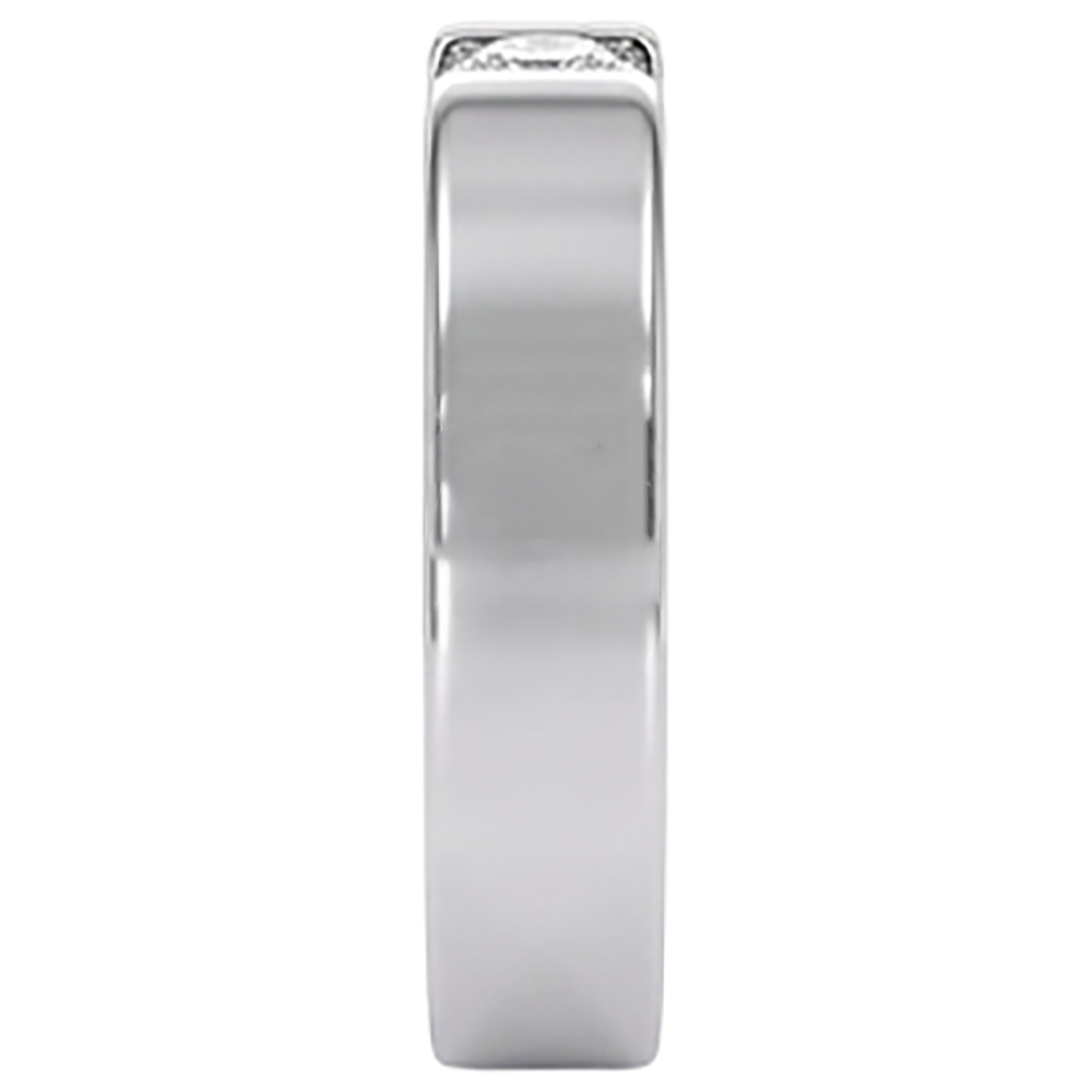 Tension Set Natural Earth Mined Diamond Men's Ring 1 Carat Jewellery