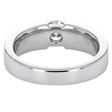 Tension Set Natural Earth Mined Diamond Men's Ring 1 Carat Jewellery