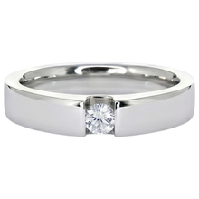 Tension Set Round Natural Earth Mined Diamond Promise Men's Ring 0.50 Carats Jewellery