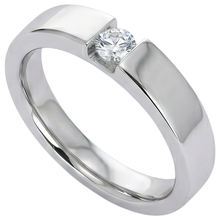 Tension Set Round Natural Earth Mined Diamond Promise Men's Ring 0.50 Carats Jewellery