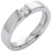 Tension Set Round Natural Earth Mined Diamond Promise Men's Ring 0.50 Carats Jewellery