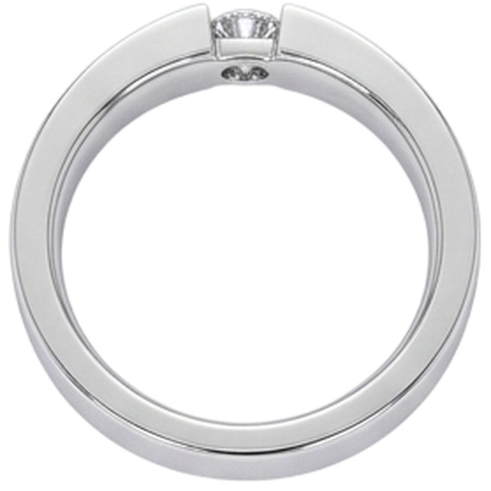 Tension Set Round Natural Earth Mined Diamond Promise Men's Ring 0.50 Carats Jewellery