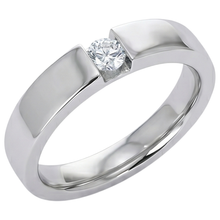 Tension Set Round Natural Earth Mined Diamond Promise Men's Ring 0.50 Carats Jewellery