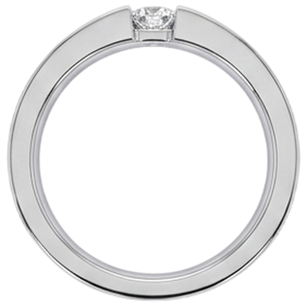 Tension Set Round Natural Earth Mined Diamond Promise Men's Ring 0.50 Carats Jewellery