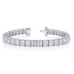 The Most Expensive Bracelet With Asscher Natural Earth Mined Diamonds
