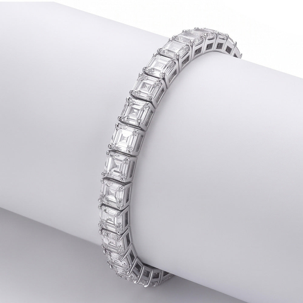 The Most Expensive Bracelet With Asscher Natural Earth Mined Diamonds