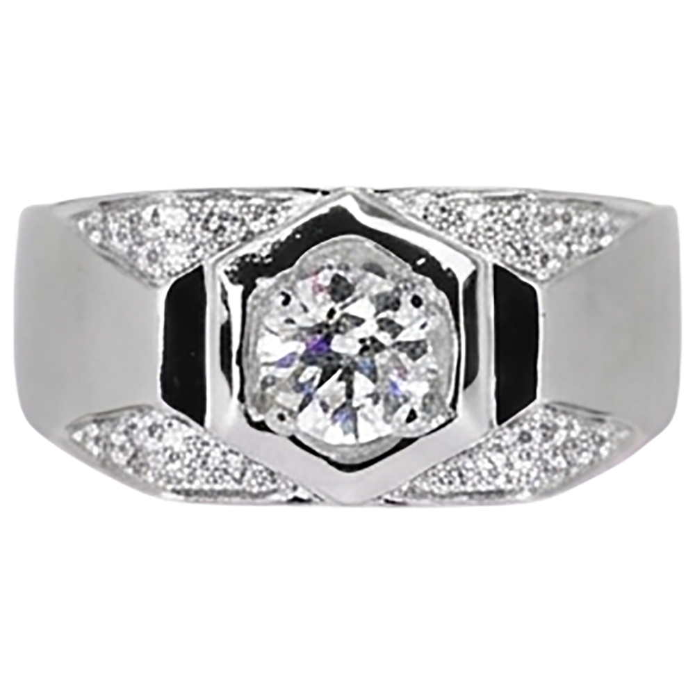 Thick Shank Men's Anniversary Band Round Natural Earth Mined Diamond 1.75 Carats