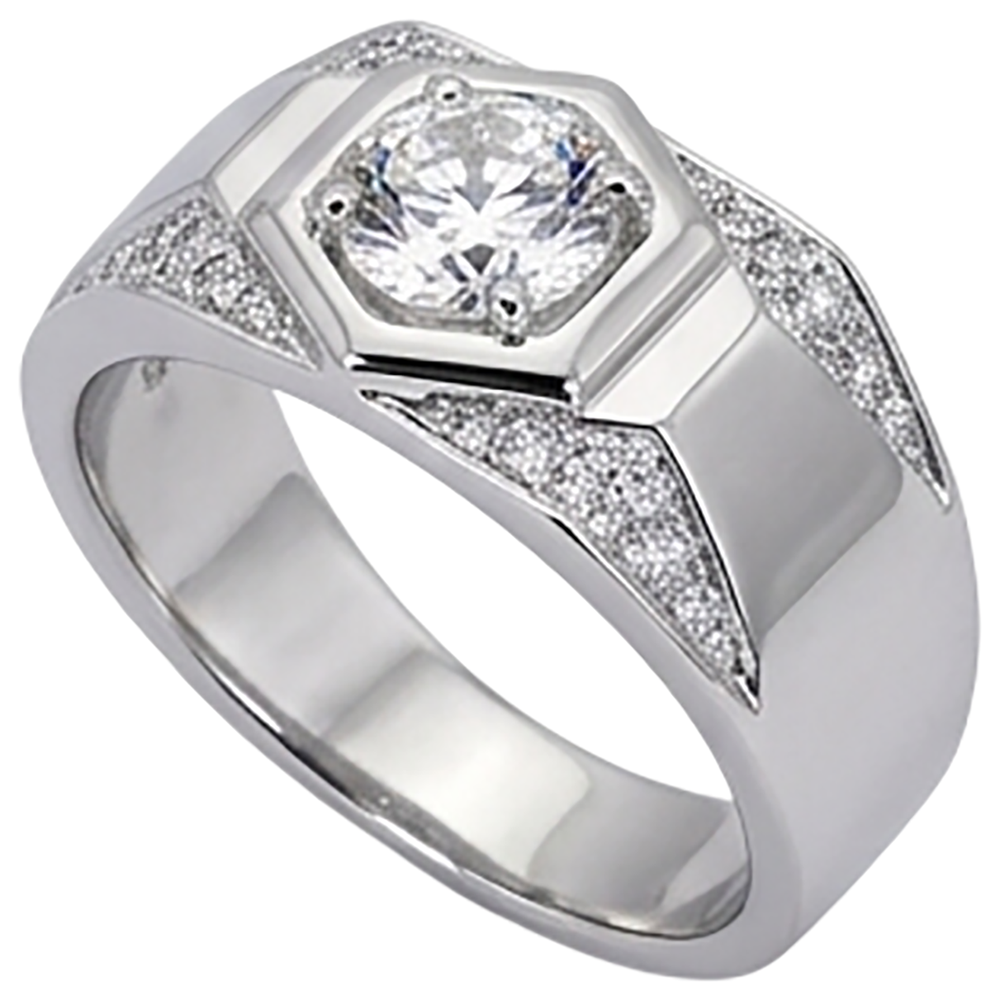 Thick Shank Men's Anniversary Band Round Natural Earth Mined Diamond 1.75 Carats