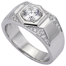 Thick Shank Men's Anniversary Band Round Natural Earth Mined Diamond 1.75 Carats