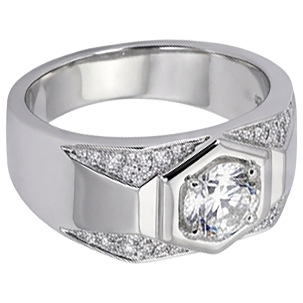 Thick Shank Men's Anniversary Band Round Natural Earth Mined Diamond 1.75 Carats