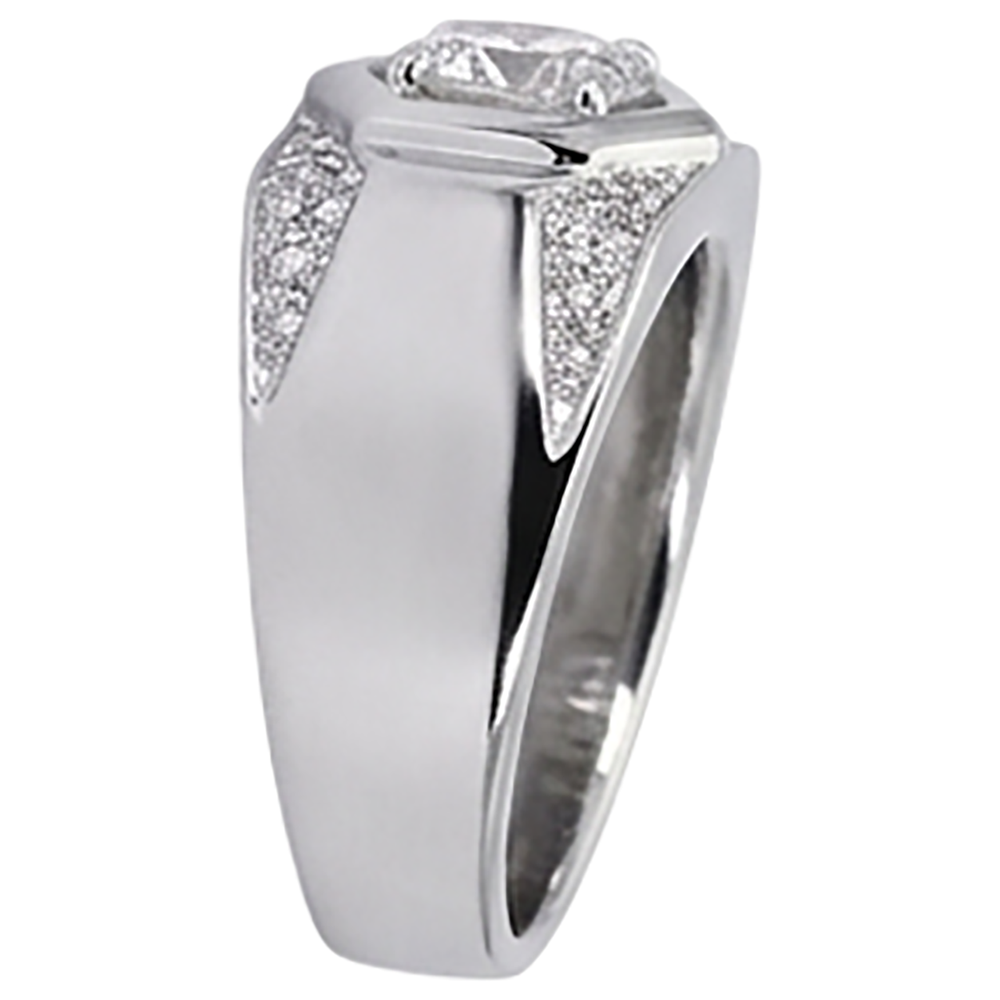 Thick Shank Men's Anniversary Band Round Natural Earth Mined Diamond 1.75 Carats