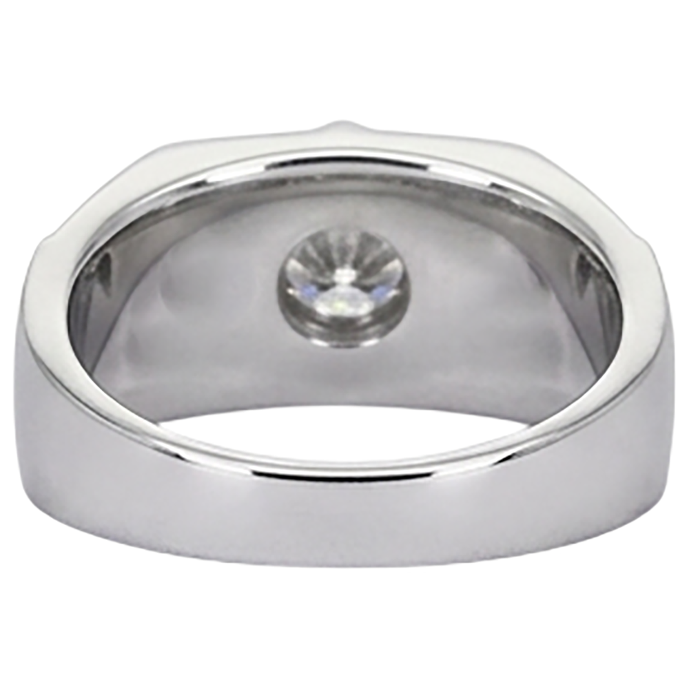 Thick Shank Men's Anniversary Band Round Natural Earth Mined Diamond 1.75 Carats