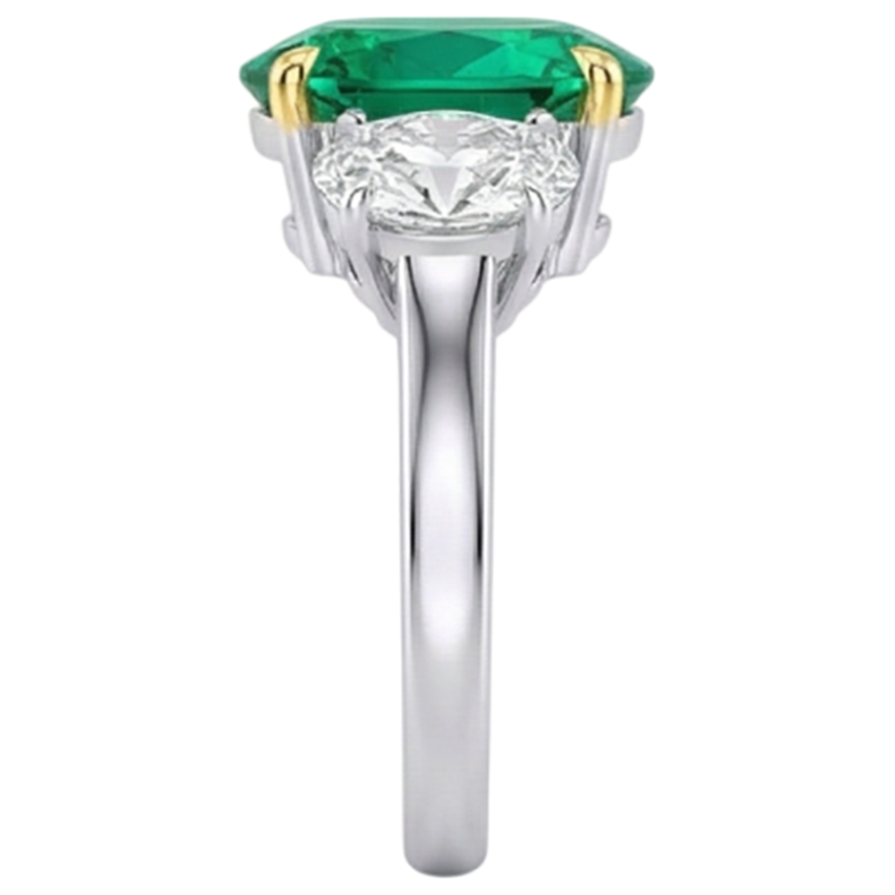 Fine Colored Stone Ring 4 ct – top view