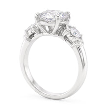 Three-Stone Engagement Ring 2.60 Carats 4 Prong Setting Women Real Jewellery