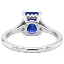 Three Stone Ring Emerald Sri Lankan Sapphire & Natural Earth Mined Diamond 3.50 Carats